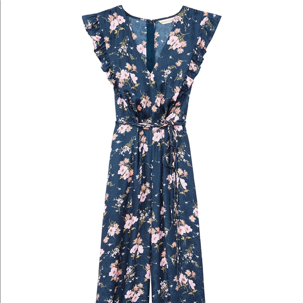 Rebecca Taylor Blue Floral Jumpsuit